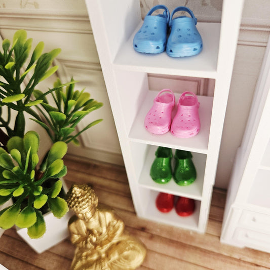 Crocs-Style Shoes | 1:12 scale dolls house miniature