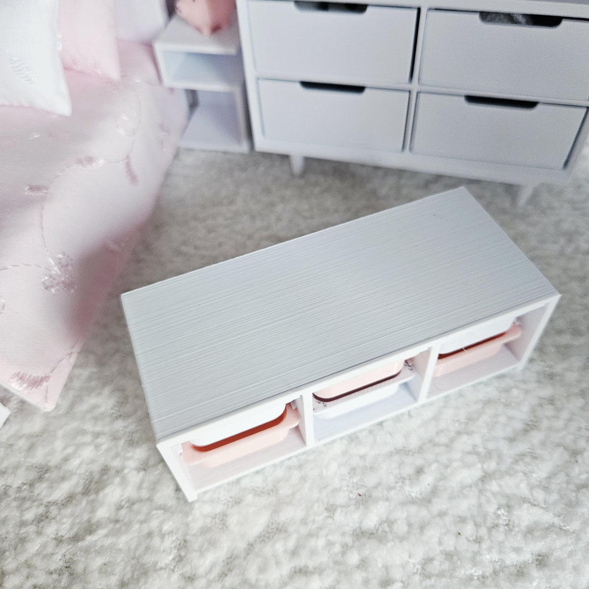 IKEA-Style Floor Unit – alternate view 2 | 1:12 scale dolls house miniature