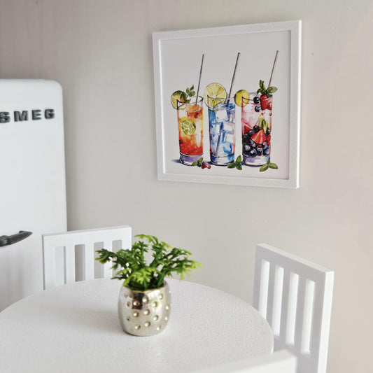 Cocktail Drinks Print | 1:12 scale dolls house miniature