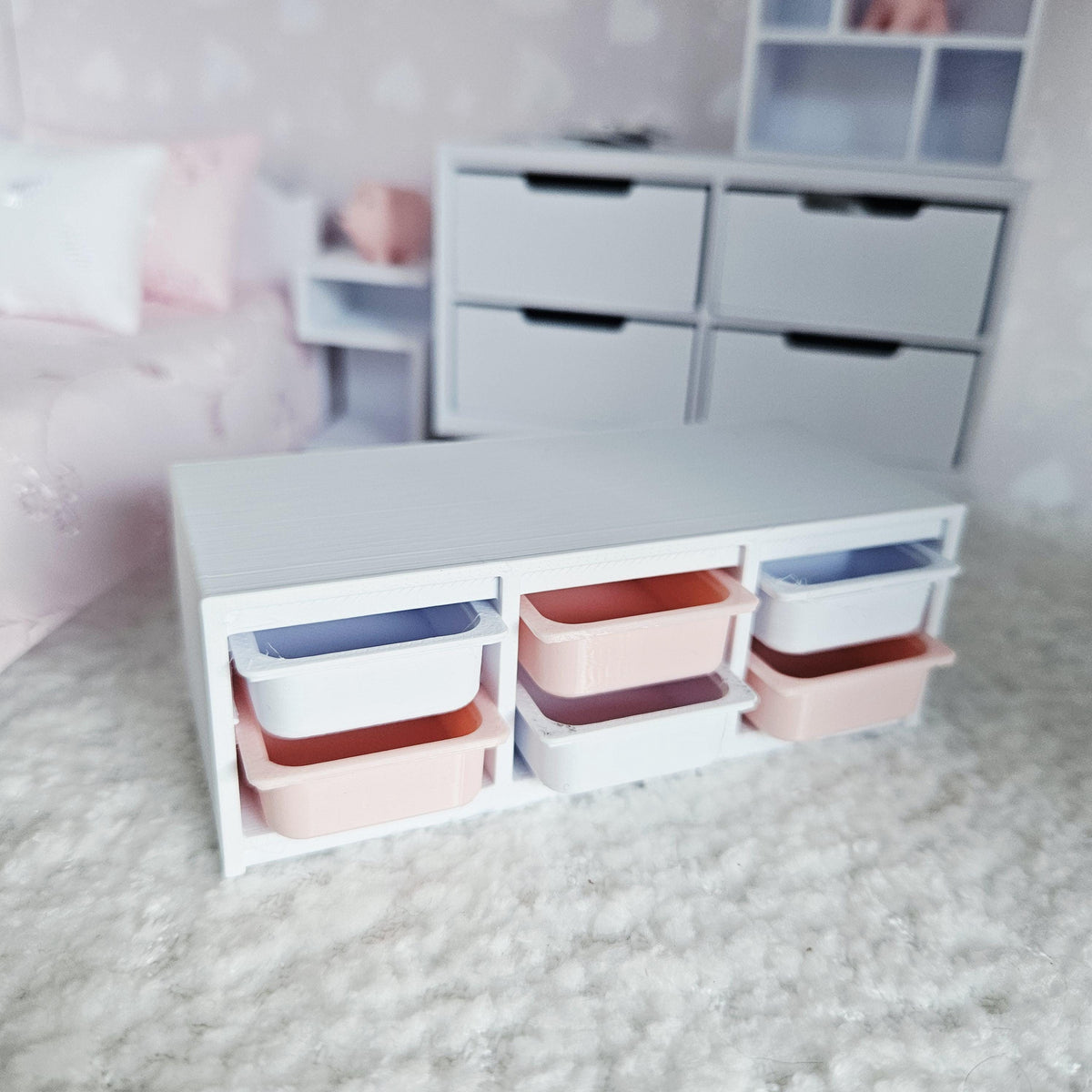 IKEA-Style Floor Unit – alternate view 4 | 1:12 scale dolls house miniature