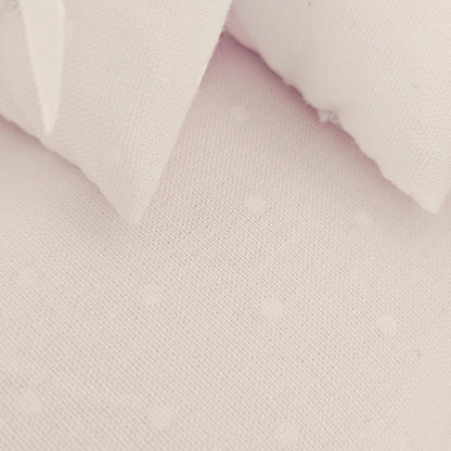 white polka dot junior bedding set in a 1:12 scale dolls house display, detail view 4